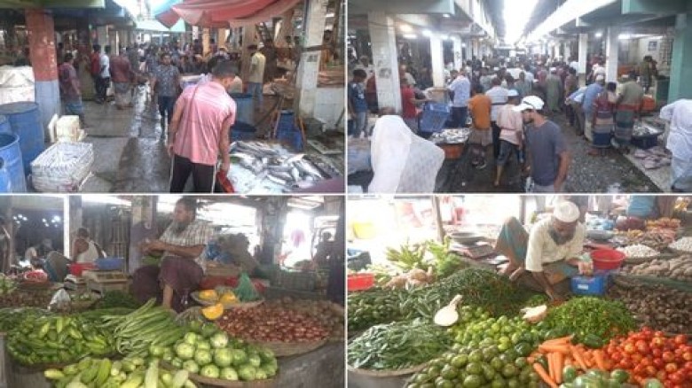 খুলনায় সবজির বাজারে স্বস্তি থাকলেও চড়া মাছ-মুরগির ...