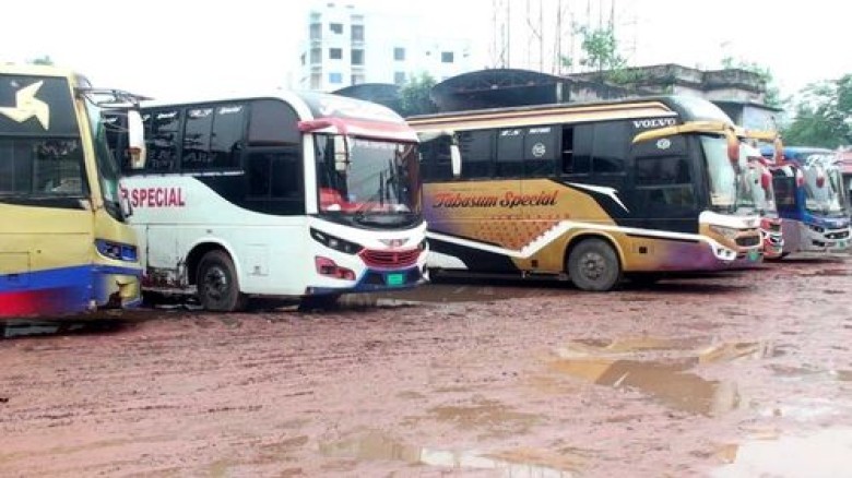 রাজশাহী থেকে ঢাকায় বাস চলাচল বন্ধ, দুর্ভোগে যাত্রী...
